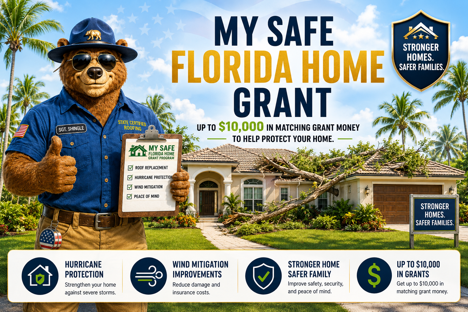 My Safe Florida Home Grant — Up to $10,000