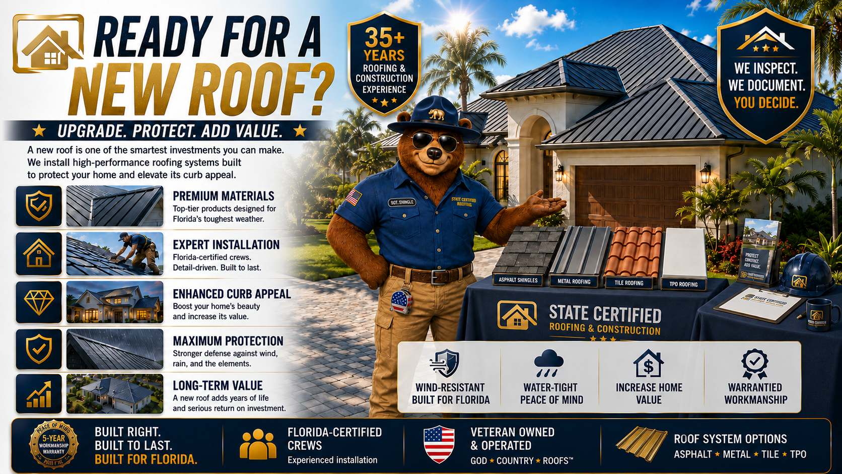 Ready for a New Roof — Upgrade, Protect, Add Value