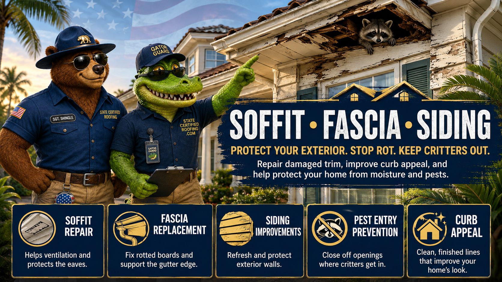 Soffit, Fascia & Siding — Protect Your Exterior