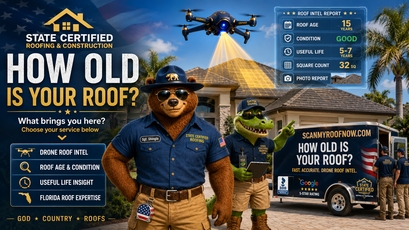 How Old Is Your Roof? Drone Roof Intel — State Certified Roofing & Construction